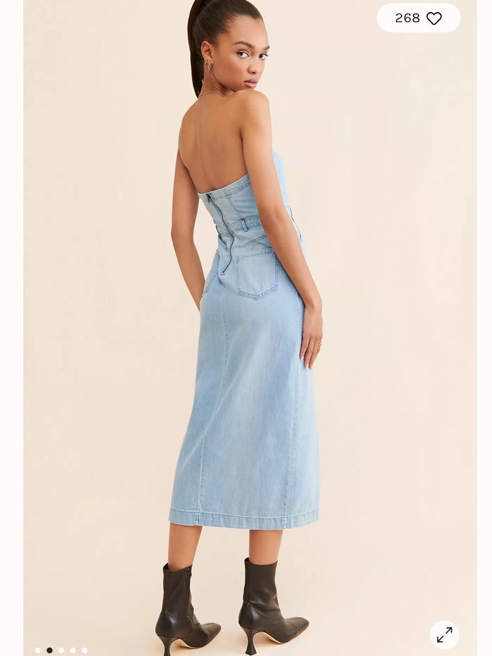Free People Picture Perfect Midi Dress - Picture 2 of 8